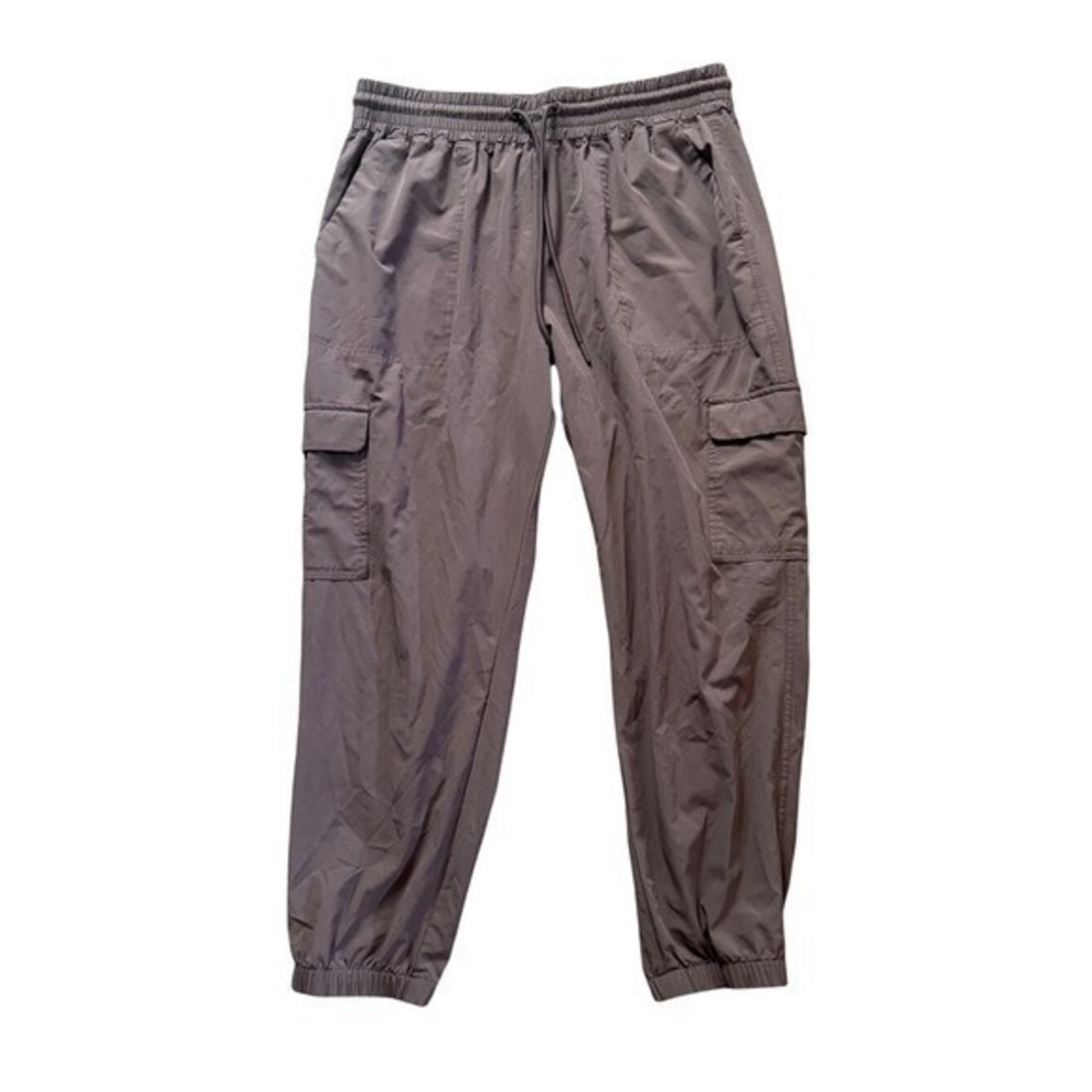 Old Navy Mauve Brown StretchTech Dry Quick Jogger Cargo Pants L Sporty Clean